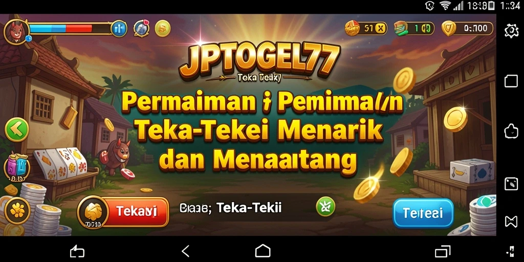Antarmuka permainan Teka-Teki JPTOGEL77 yang menarik.