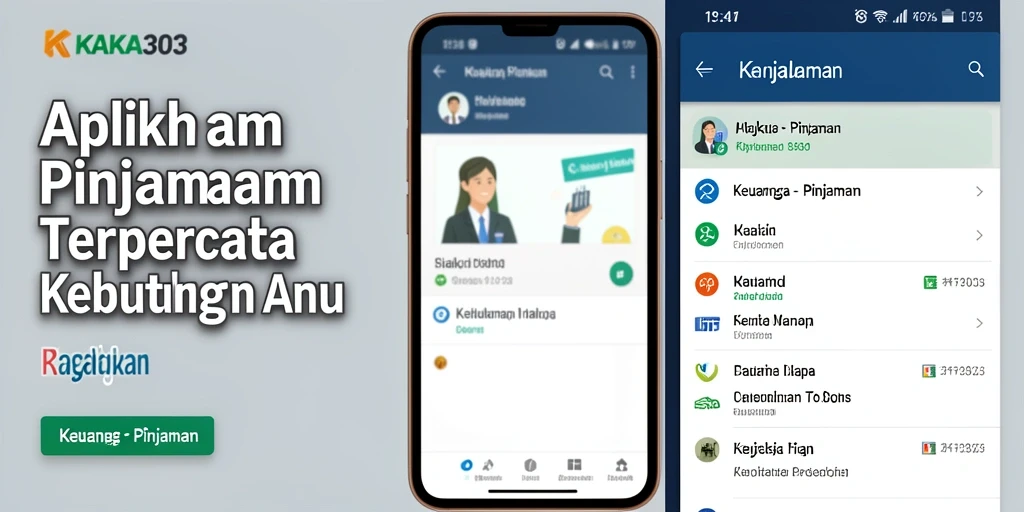 Antarmuka aplikasi KAKA303 menunjukkan kemudahan akses untuk pengajuan pinjaman.