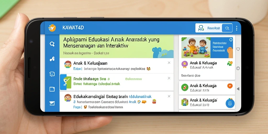 Antarmuka aplikasi KAWAT4D yang interaktif dan edukatif.