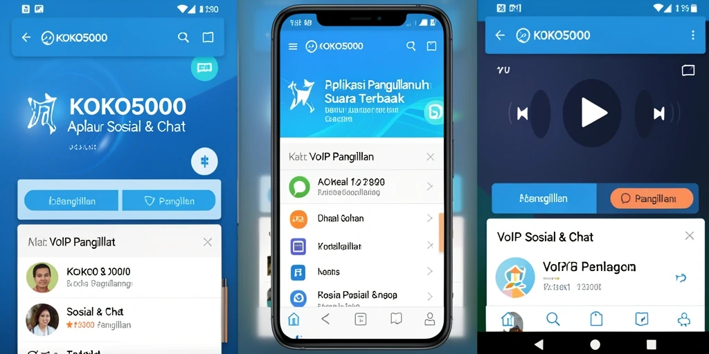 Tampilan antarmuka KOKO5000 yang sederhana dan modern.