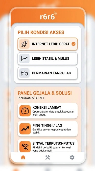 Tampilan link alternatif r6r6