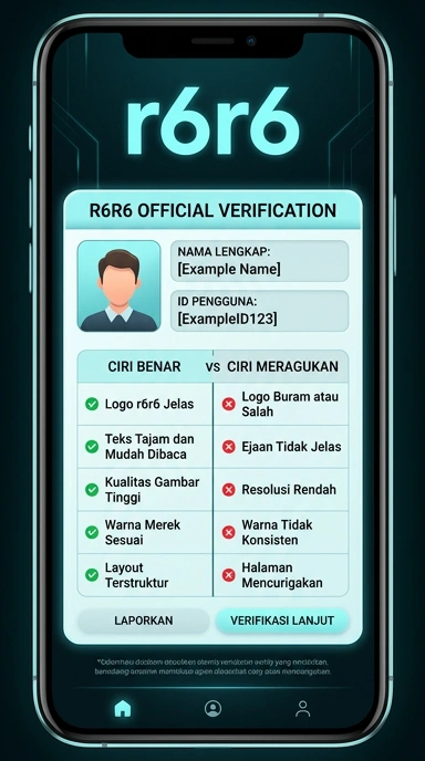 Tampilan kanal resmi r6r6